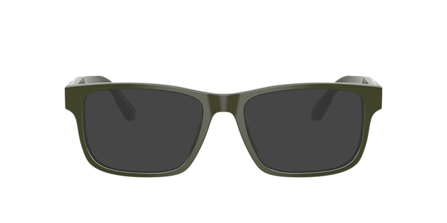 EA3265U Shiny Green AcetatEyeglass Frames von B24, mit getönten Gläsern