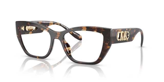 MK4149U Donker tortoise KunststofEyeglass Frames van B24, Hoekweergave