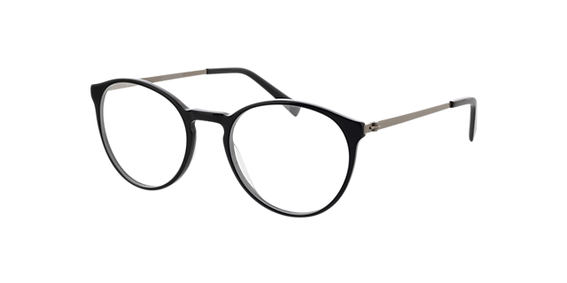 Francine Zwart & satijnzilver AcetaatEyeglass Frames van B24, Hoekweergave