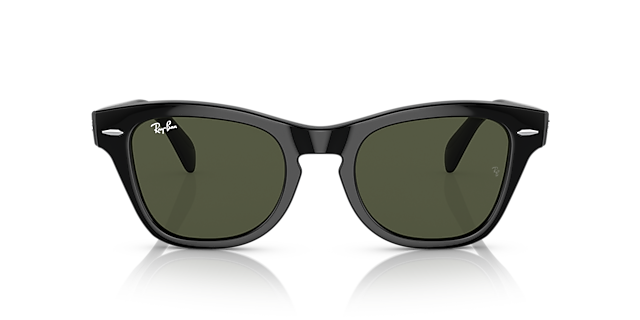 RB0707S Zwart KunststofSunglass Frames van B24, Vooraanzicht