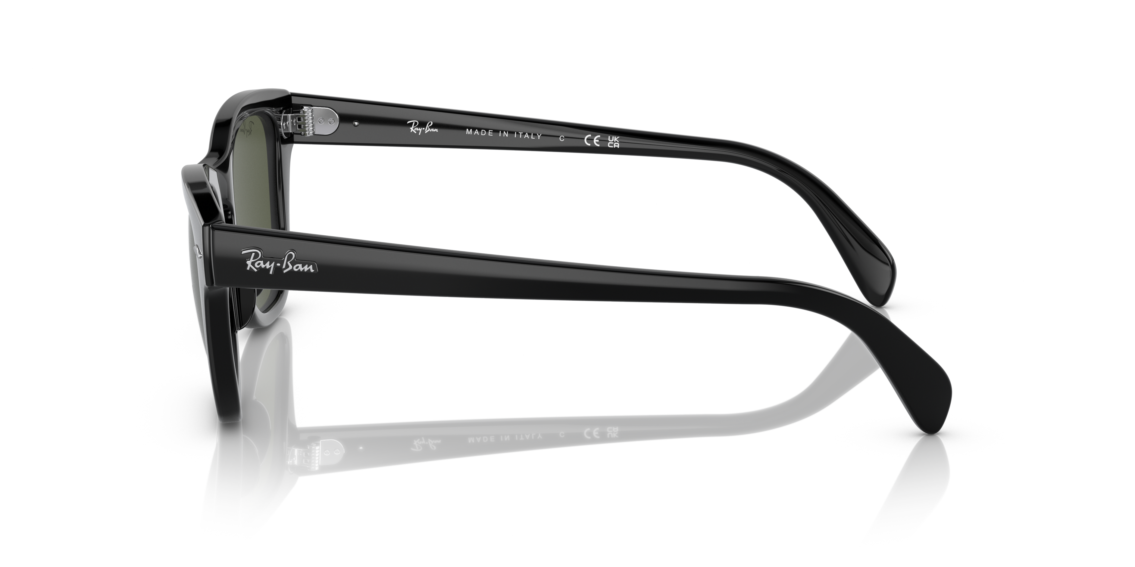 RB0707S Schwarz KunststoffSunglass Frames von B24, Seitenansicht