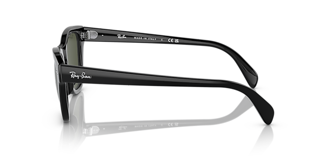 RB0707S Zwart KunststofSunglass Frames van B24, Zijaanzicht