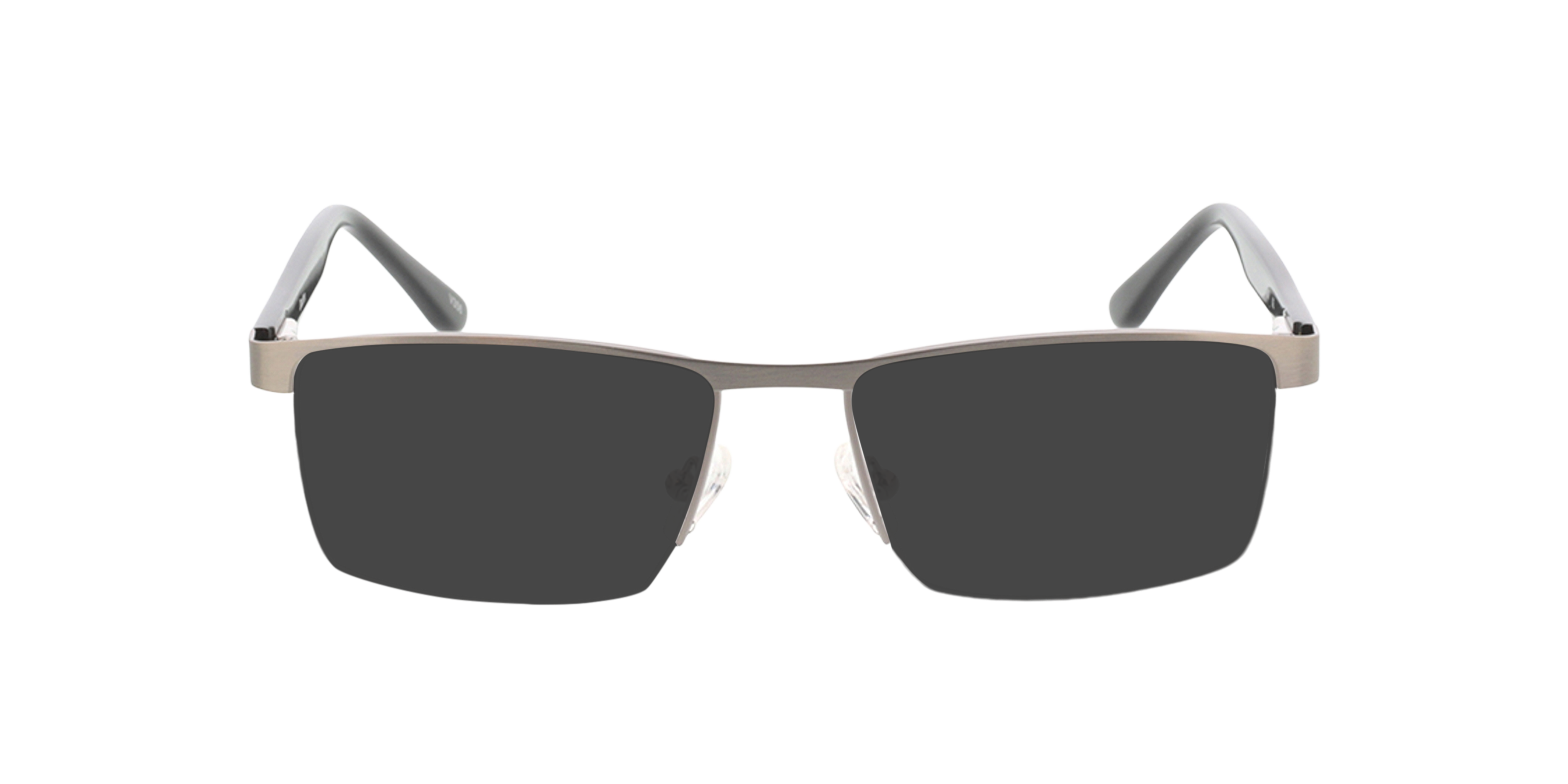 Daxton Silver  &  Black MetallEyeglass Frames von B24, mit getönten Gläsern