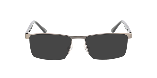 Daxton Zilver  &  zwart MetaalEyeglass Frames van B24, met getinte lenzen