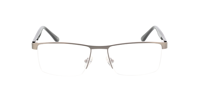Daxton Zilver  &  zwart MetaalEyeglass Frames van B24, Vooraanzicht