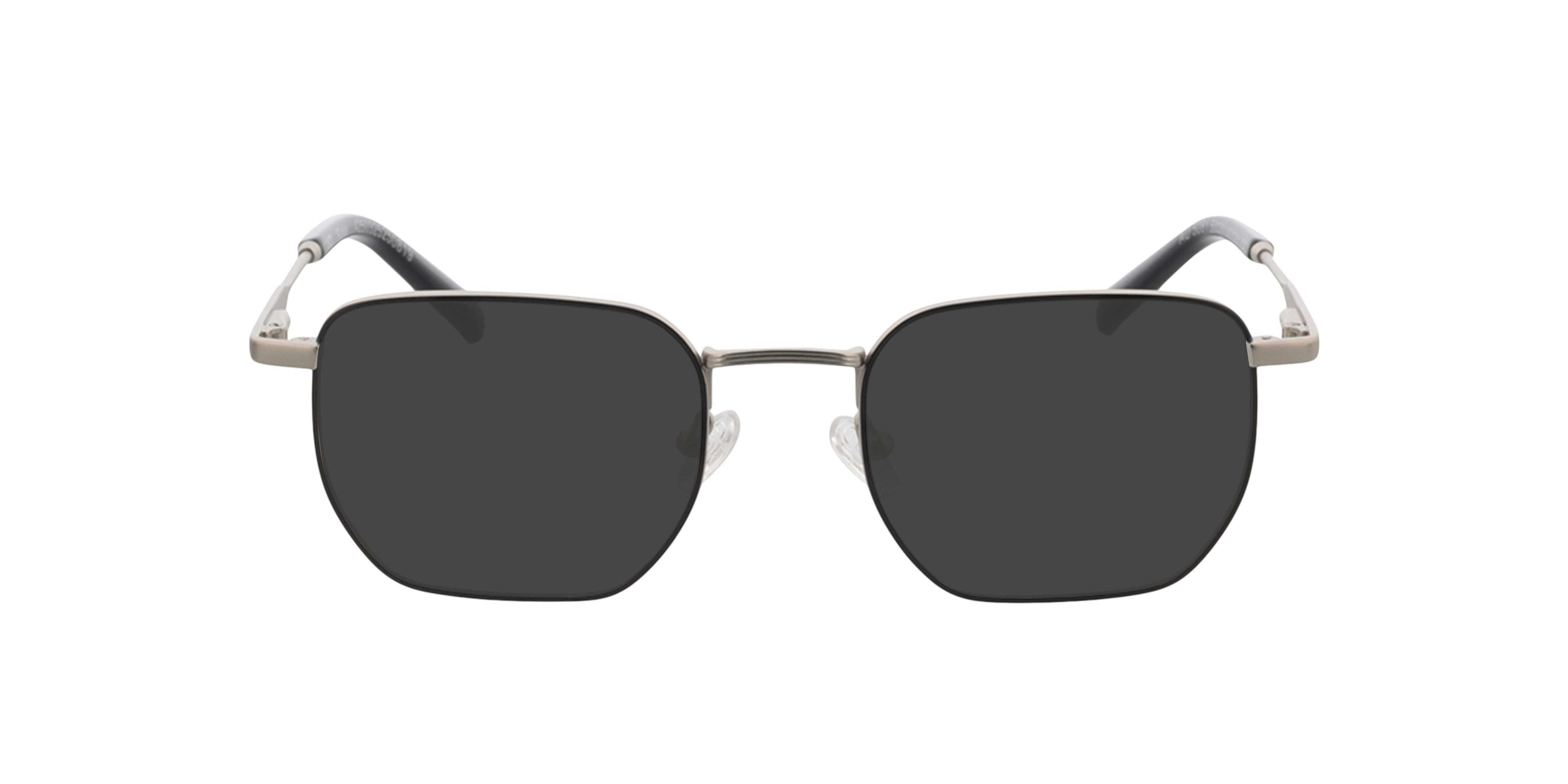 Blake Satijn zilver  &  zwart MetaalEyeglass Frames van B24, met getinte lenzen