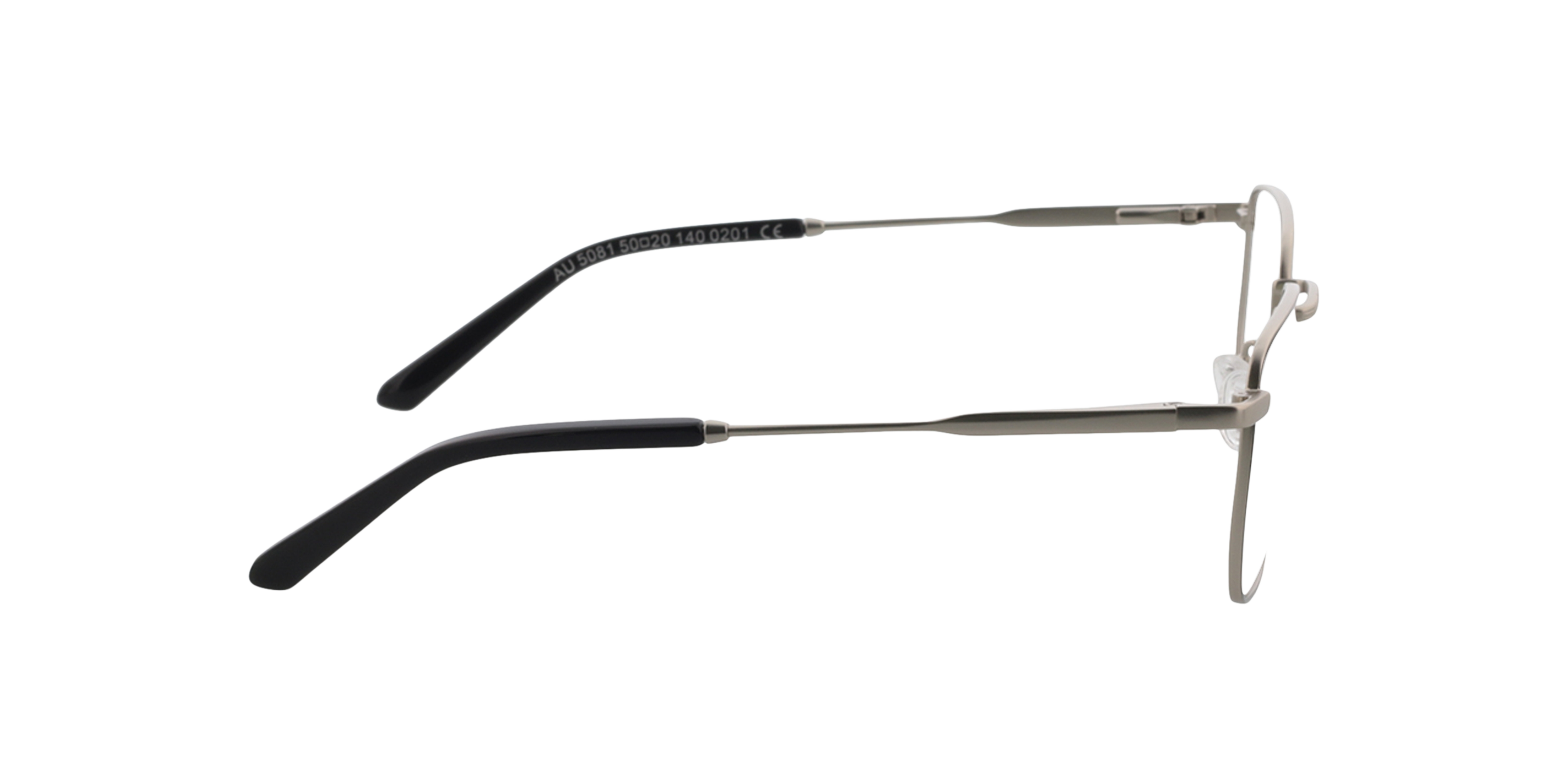 Blake Satijn zilver  &  zwart MetaalEyeglass Frames van B24, Zijaanzicht