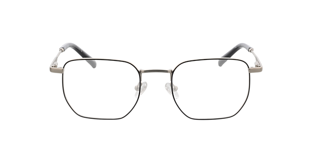 Blake Satijn zilver & zwart MetaalEyeglass Frames van B24, Vooraanzicht