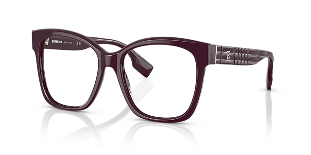 BE2363 Bordeaux AcetatEyeglass Frames von B24, Dreiviertelansicht
