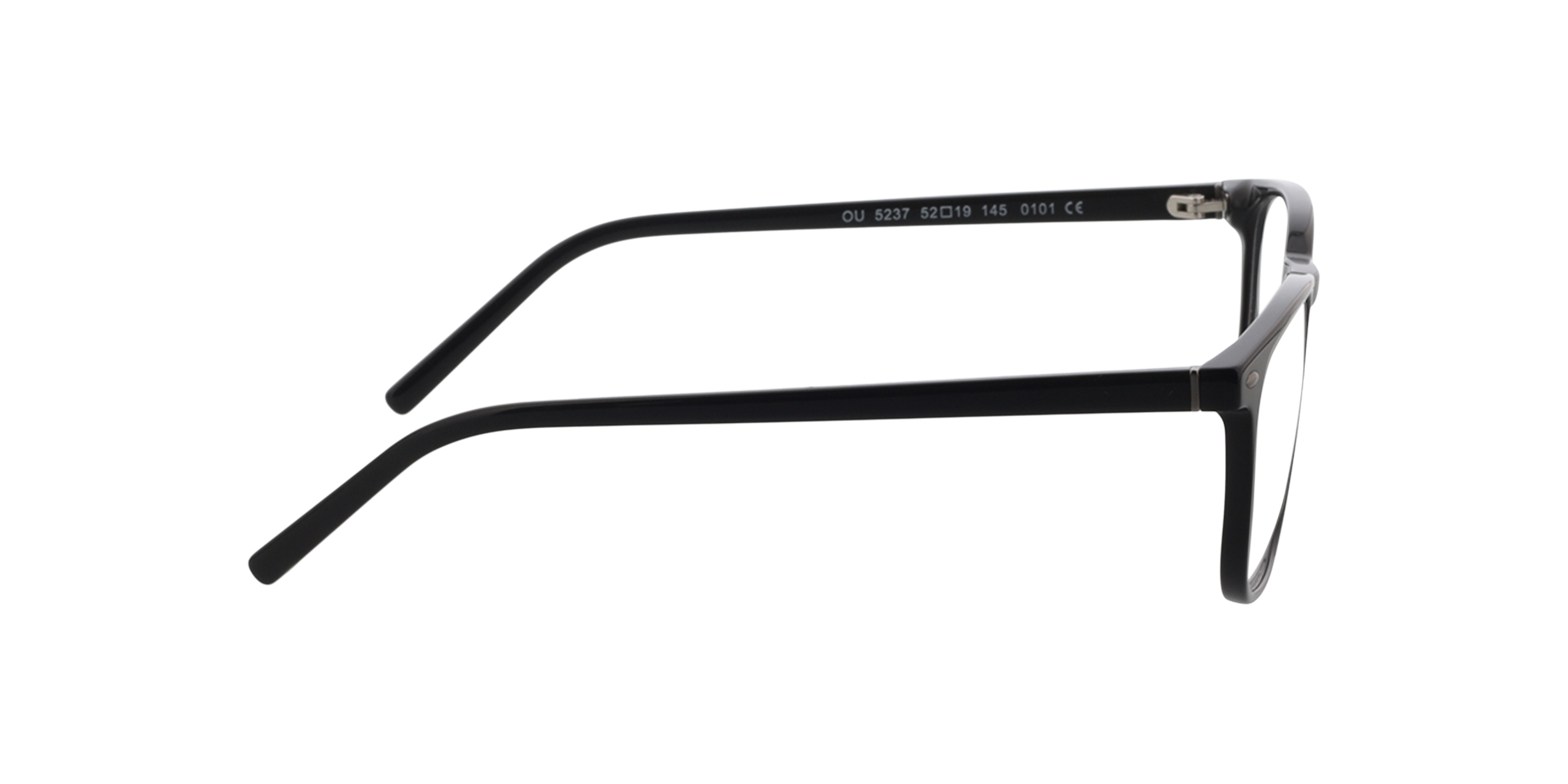 Tilbury Zwart AcetaatEyeglass Frames van B24, Zijaanzicht