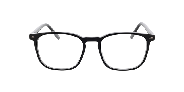 Tilbury Schwarz AcetatEyeglass Frames von B24, Vorderansicht