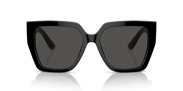 DG4438 Zwart AcetaatSunglass Frames van B24, Vooraanzicht