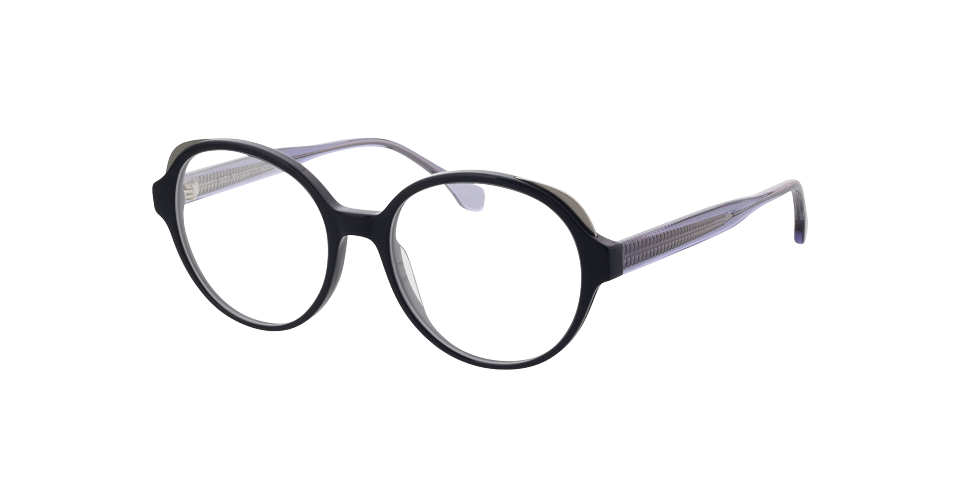 Monaco Blauw AcetaatEyeglass Frames van B24, Hoekweergave