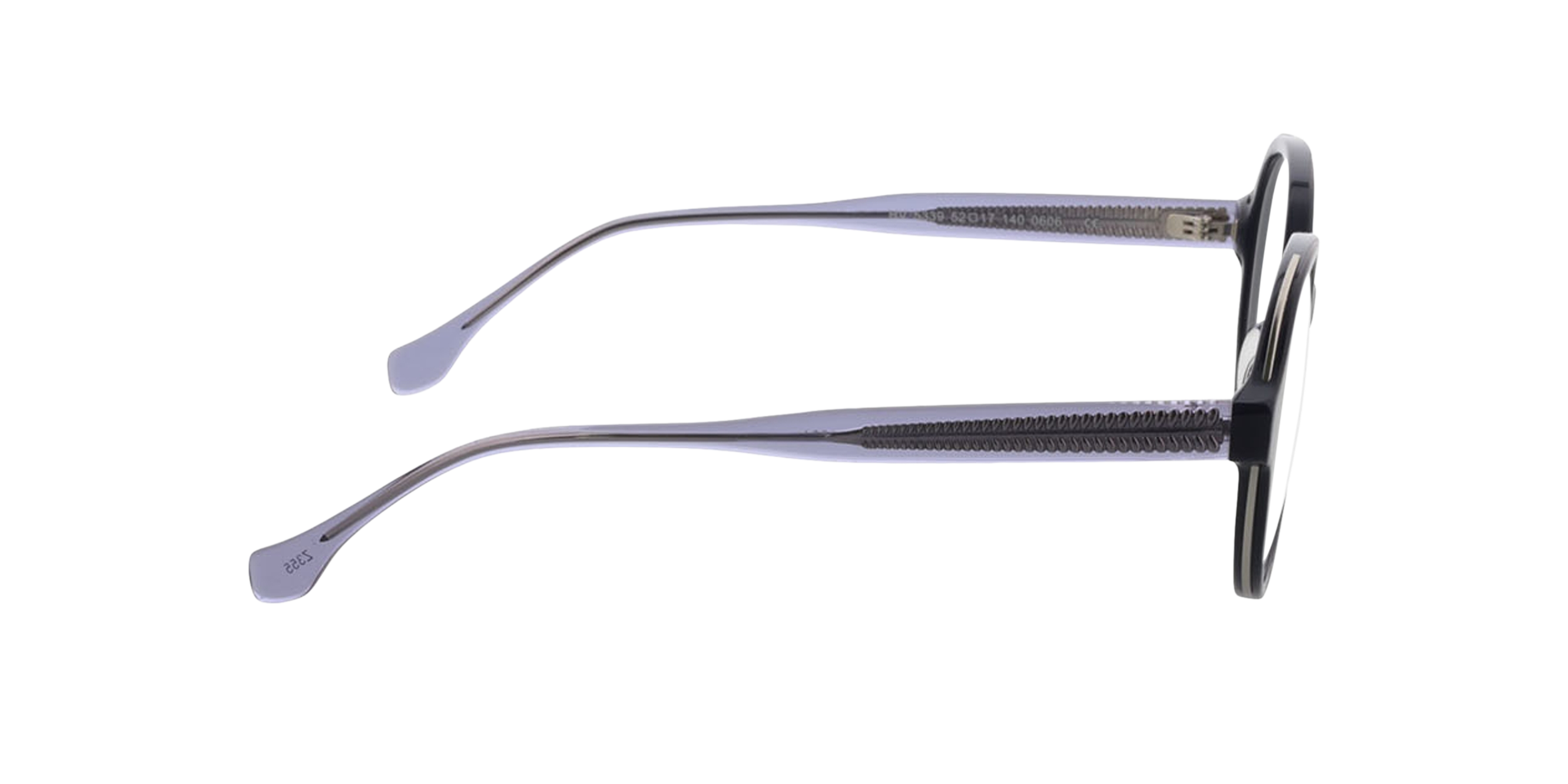 Monaco Blauw AcetaatEyeglass Frames van B24, Zijaanzicht