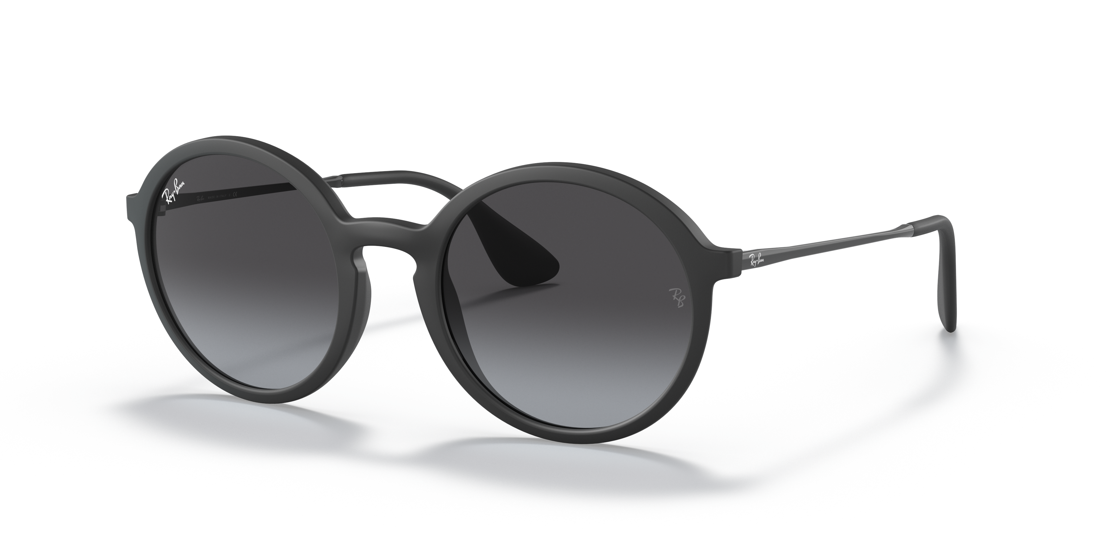 RB4222 Rubber zwart KunststofSunglass Frames van B24, Hoekweergave