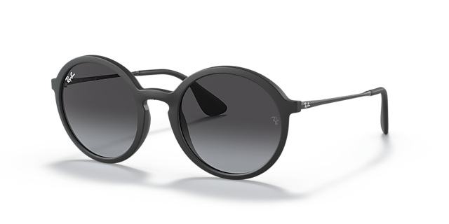 RB4222 Rubber zwart KunststofSunglass Frames van B24, Hoekweergave