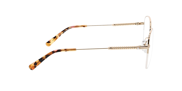 Valencia Goud & roze Havana MetaalEyeglass Frames van B24, Zijaanzicht
