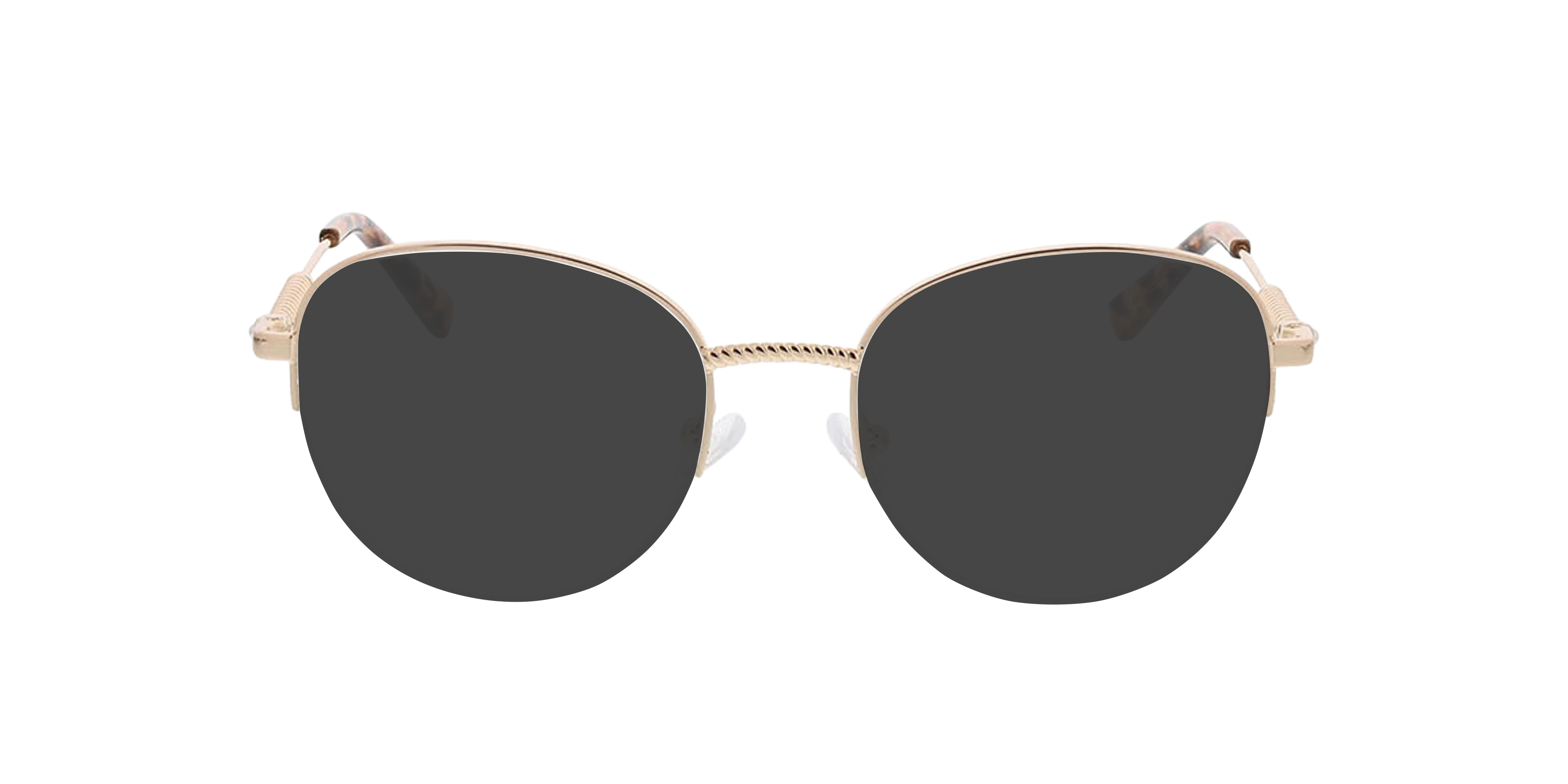 Valencia Gold  &  Pink Havana MetallEyeglass Frames von B24, mit getönten Gläsern