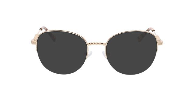 Valencia Goud & roze Havana MetaalEyeglass Frames van B24, met getinte lenzen