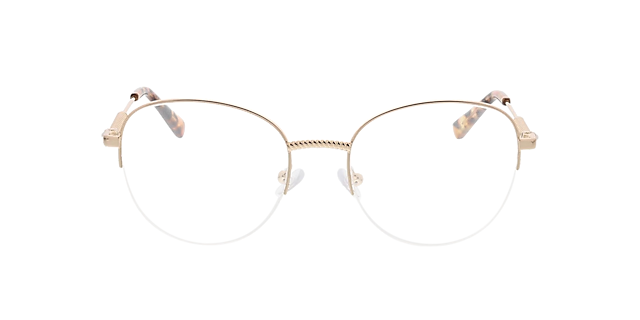 Valencia Goud & roze Havana MetaalEyeglass Frames van B24, Vooraanzicht