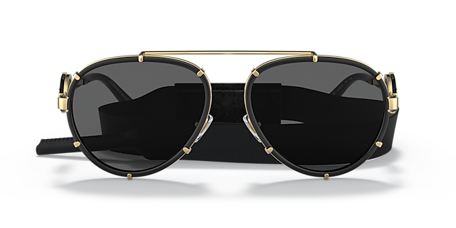 VE2232 Schwarz MetallSunglass Frames von B24, Vorderansicht