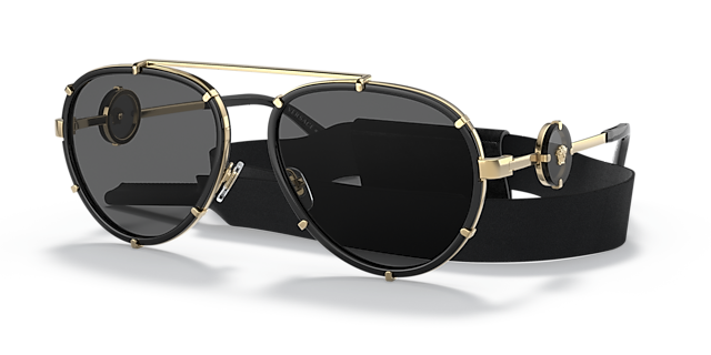 VE2232 Schwarz MetallSunglass Frames von B24, Dreiviertelansicht