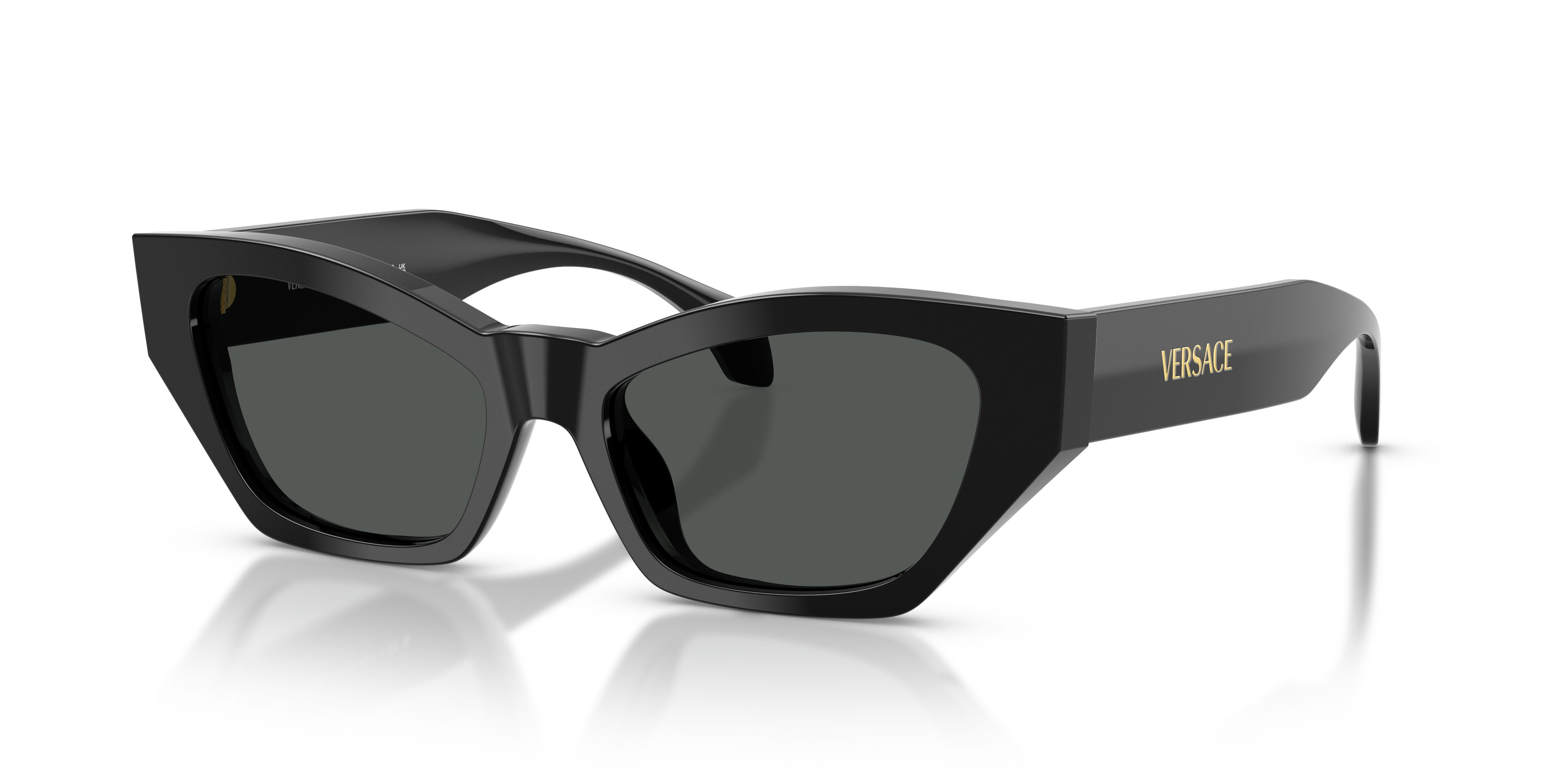 VE4488U Zwart AcetaatSunglass Frames van B24, Hoekweergave