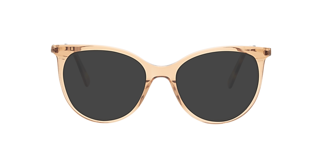 Laura Crystal Caramel & Gold Metal AcetatEyeglass Frames von B24, mit getönten Gläsern