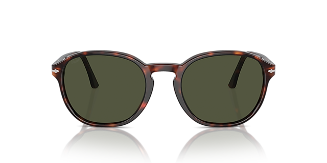PO3343S Havana AcetaatSunglass Frames van B24, Vooraanzicht