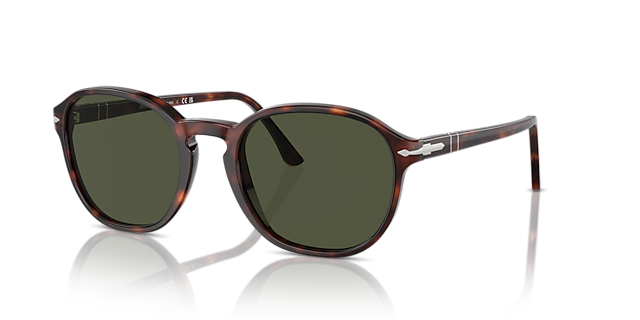 PO3343S Havana AcetaatSunglass Frames van B24, Hoekweergave