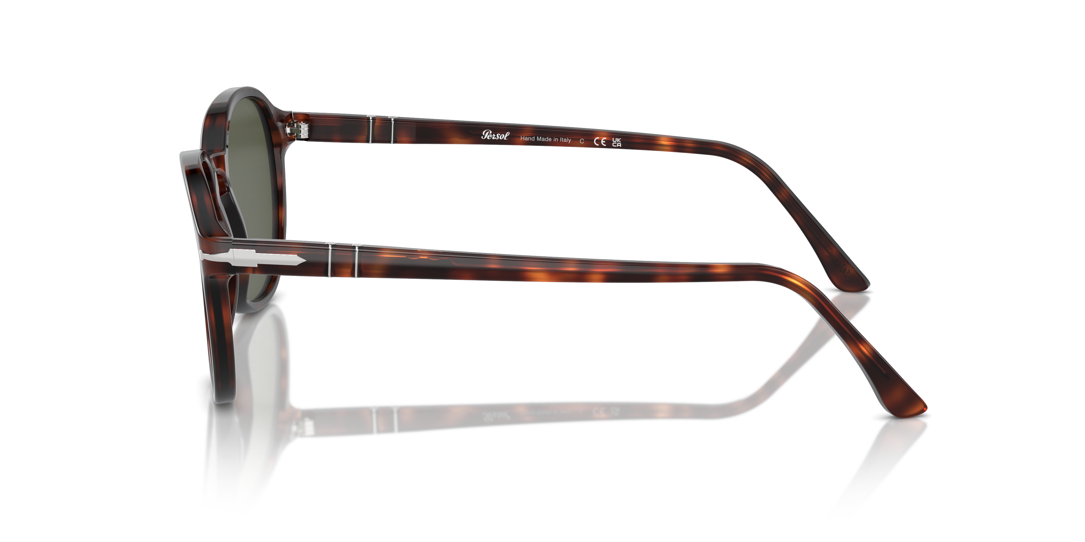 PO3343S Havana AcetatSunglass Frames von B24, Seitenansicht