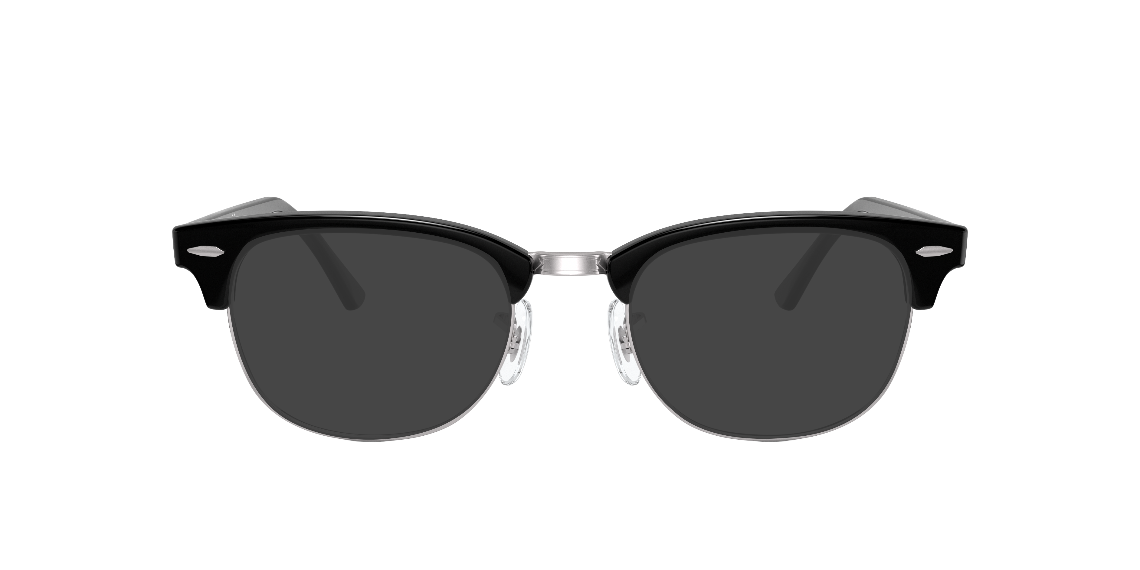 RB5154 Schwarz auf Silber AcetatEyeglass Frames von B24, mit getönten Gläsern