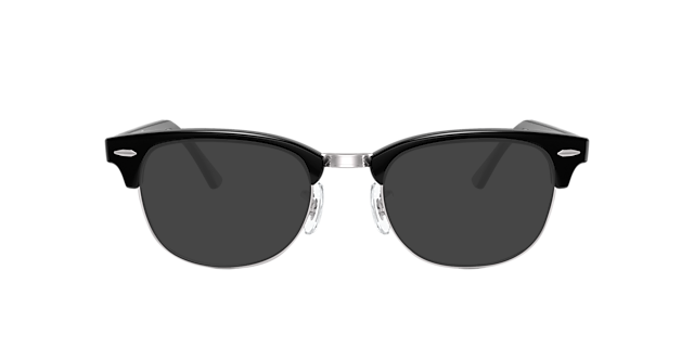 RB5154 Schwarz auf Silber AcetatEyeglass Frames von B24, mit getönten Gläsern