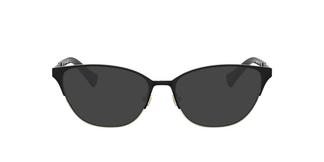 RA6055 Semi Shiny Black MetaalEyeglass Frames van B24, met getinte lenzen