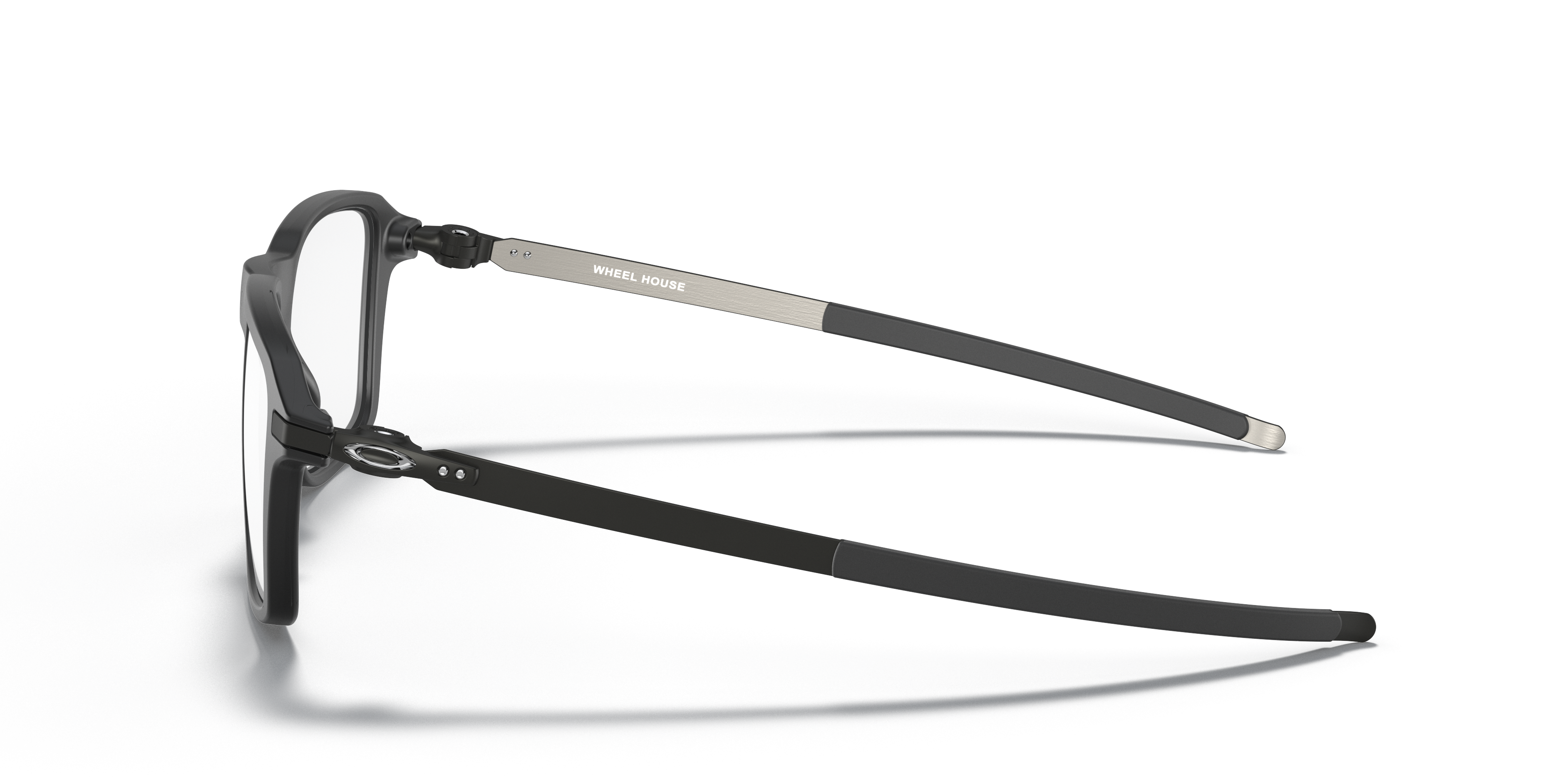 Wheel House Satijnglans zwart KunststofEyeglass Frames van B24, Zijaanzicht