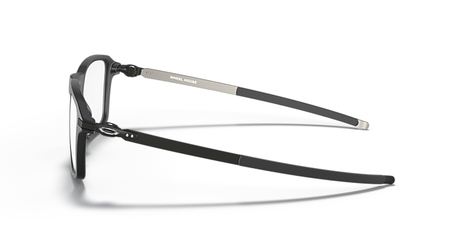 Wheel House Satijnglans zwart KunststofEyeglass Frames van B24, Zijaanzicht