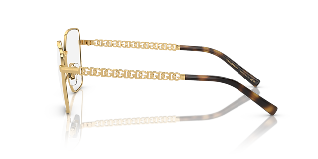 DG1351 Goud MetaalEyeglass Frames van B24, Zijaanzicht