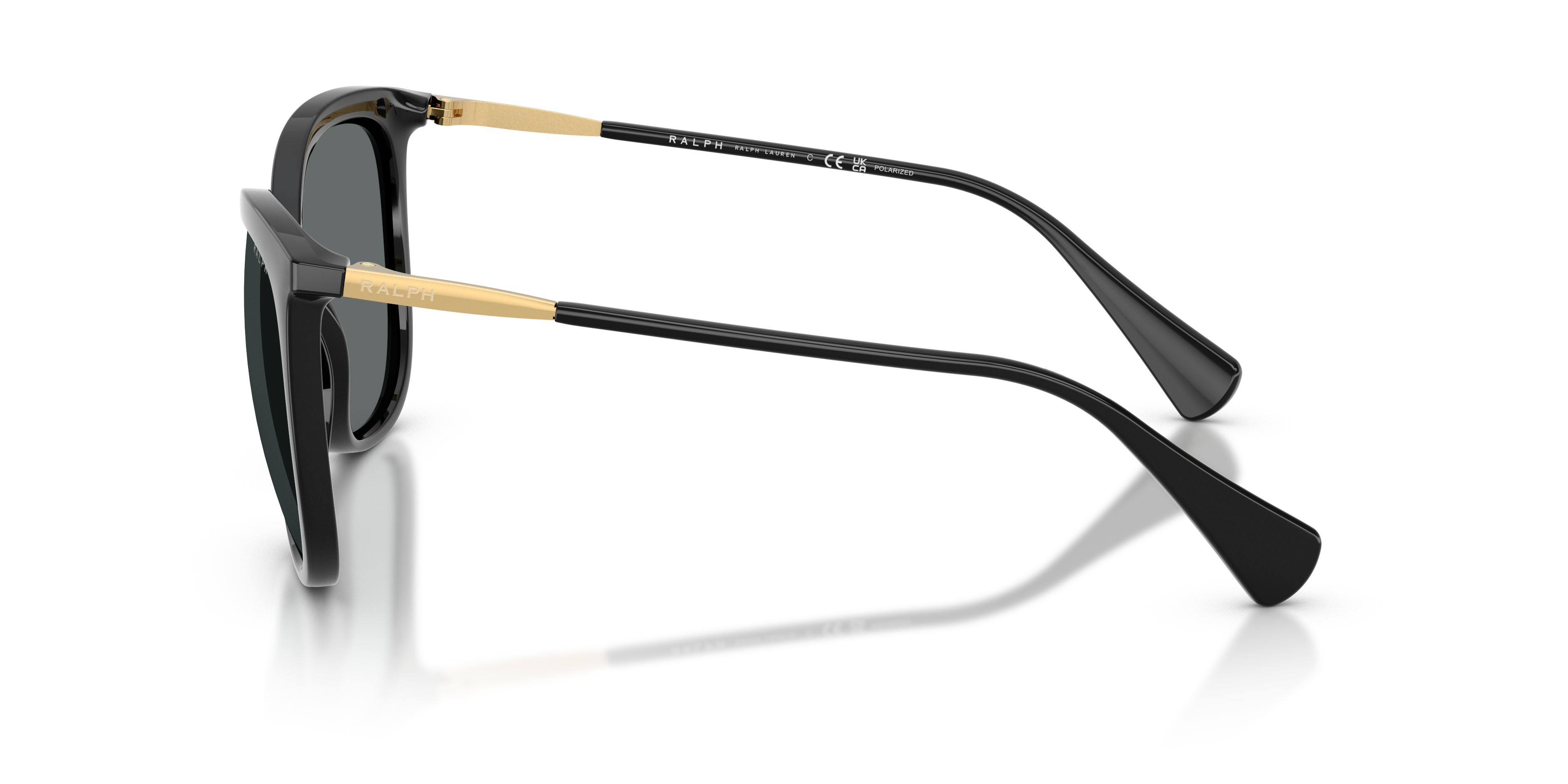 RA5248 Schwarz glänzend KunststoffSunglass Frames von B24, Seitenansicht