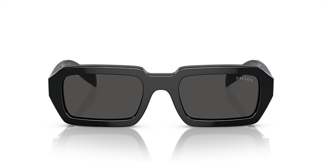 PR A12S Zwart AcetaatSunglass Frames van B24, Vooraanzicht