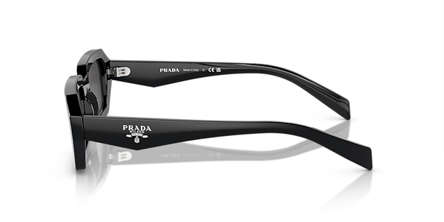 PR A12S Zwart AcetaatSunglass Frames van B24, Zijaanzicht