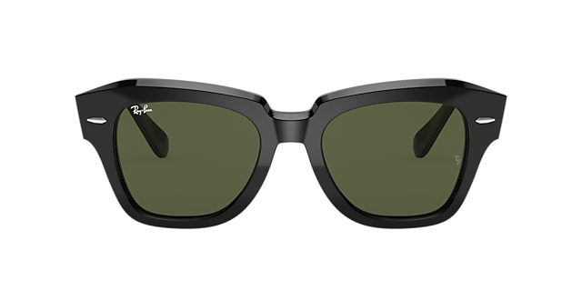 RB2186 Zwart AcetaatSunglass Frames van B24, met getinte lenzen