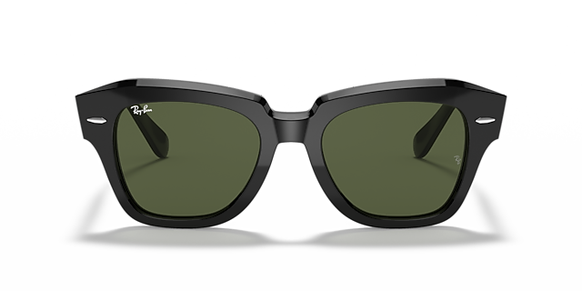 RB2186 Zwart AcetaatSunglass Frames van B24, Vooraanzicht