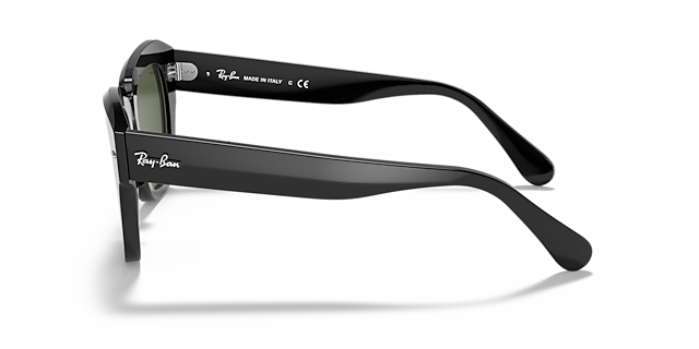 RB2186 Zwart AcetaatSunglass Frames van B24, Zijaanzicht