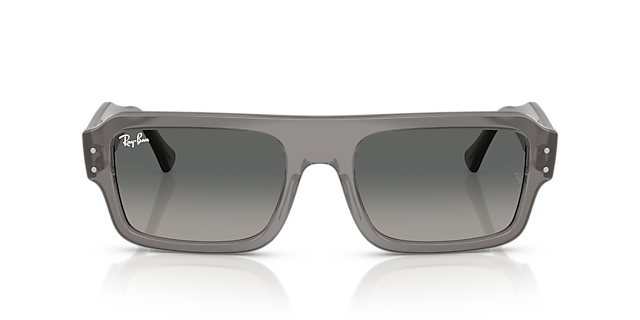 RB4454 Transparant grijs KunststofSunglass Frames van B24, Vooraanzicht