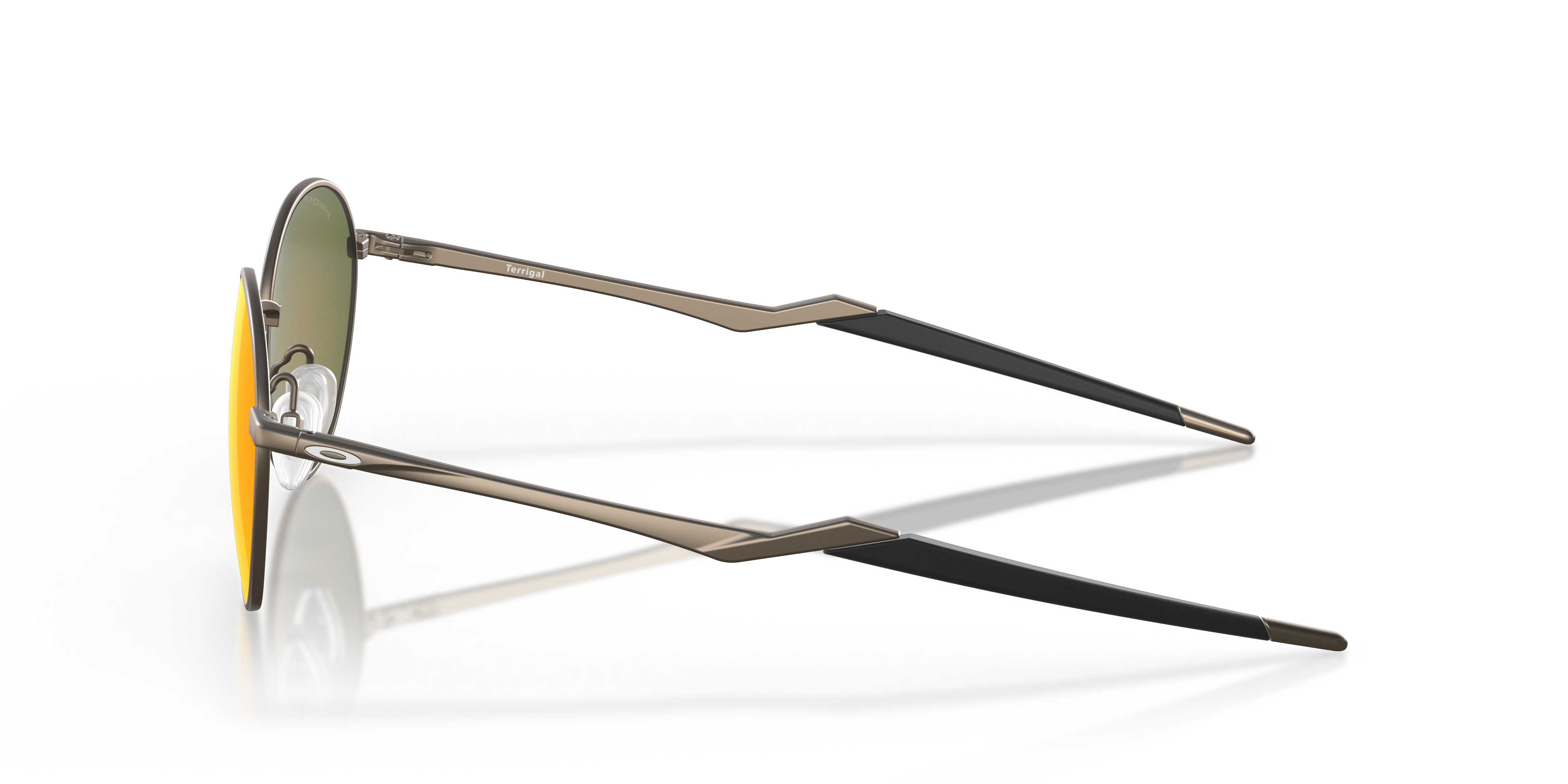 Terrigal Satijnglans tin MetaalSunglass Frames van B24, Zijaanzicht