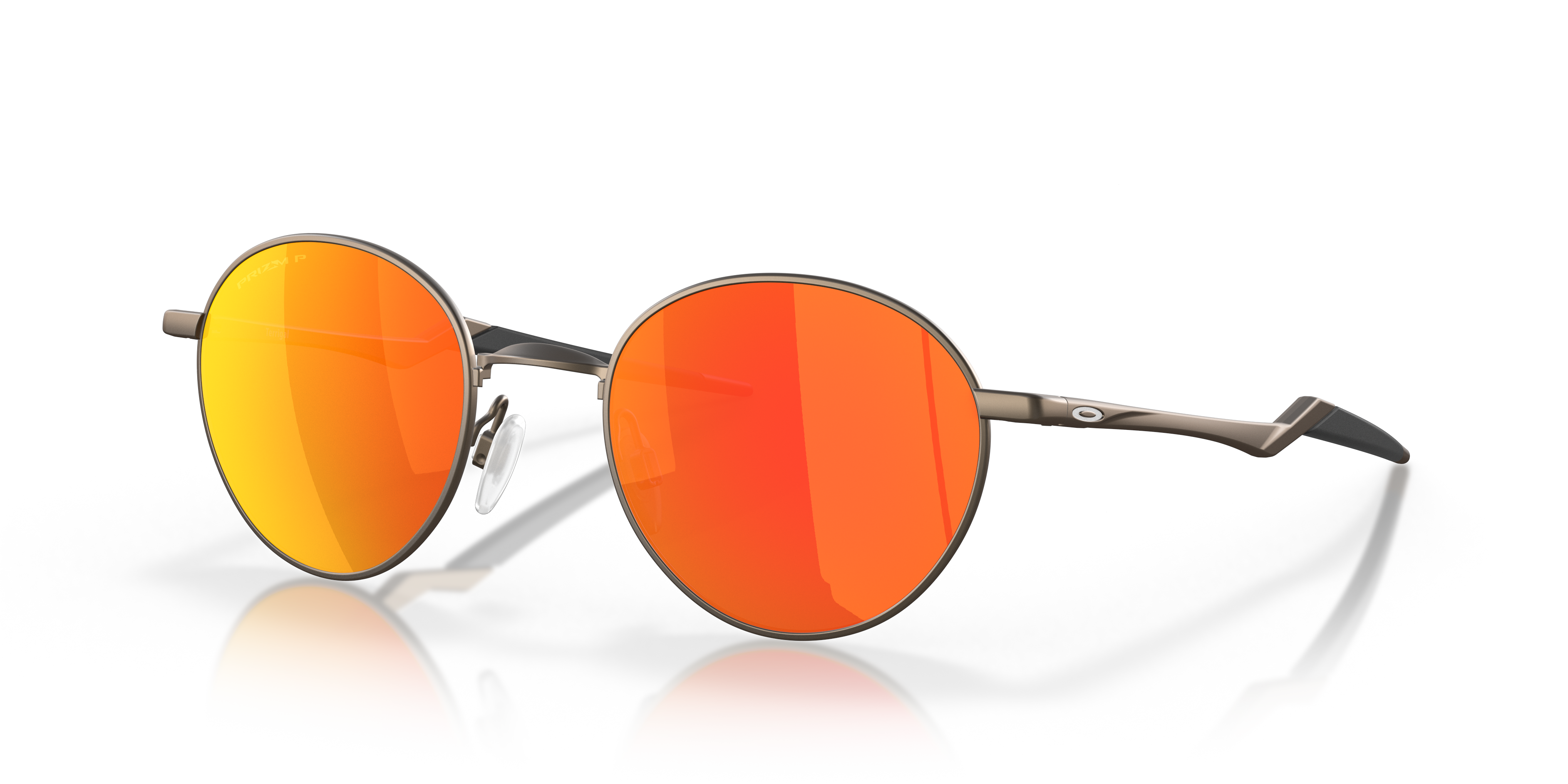 Terrigal Satijnglans tin MetaalSunglass Frames van B24, Hoekweergave