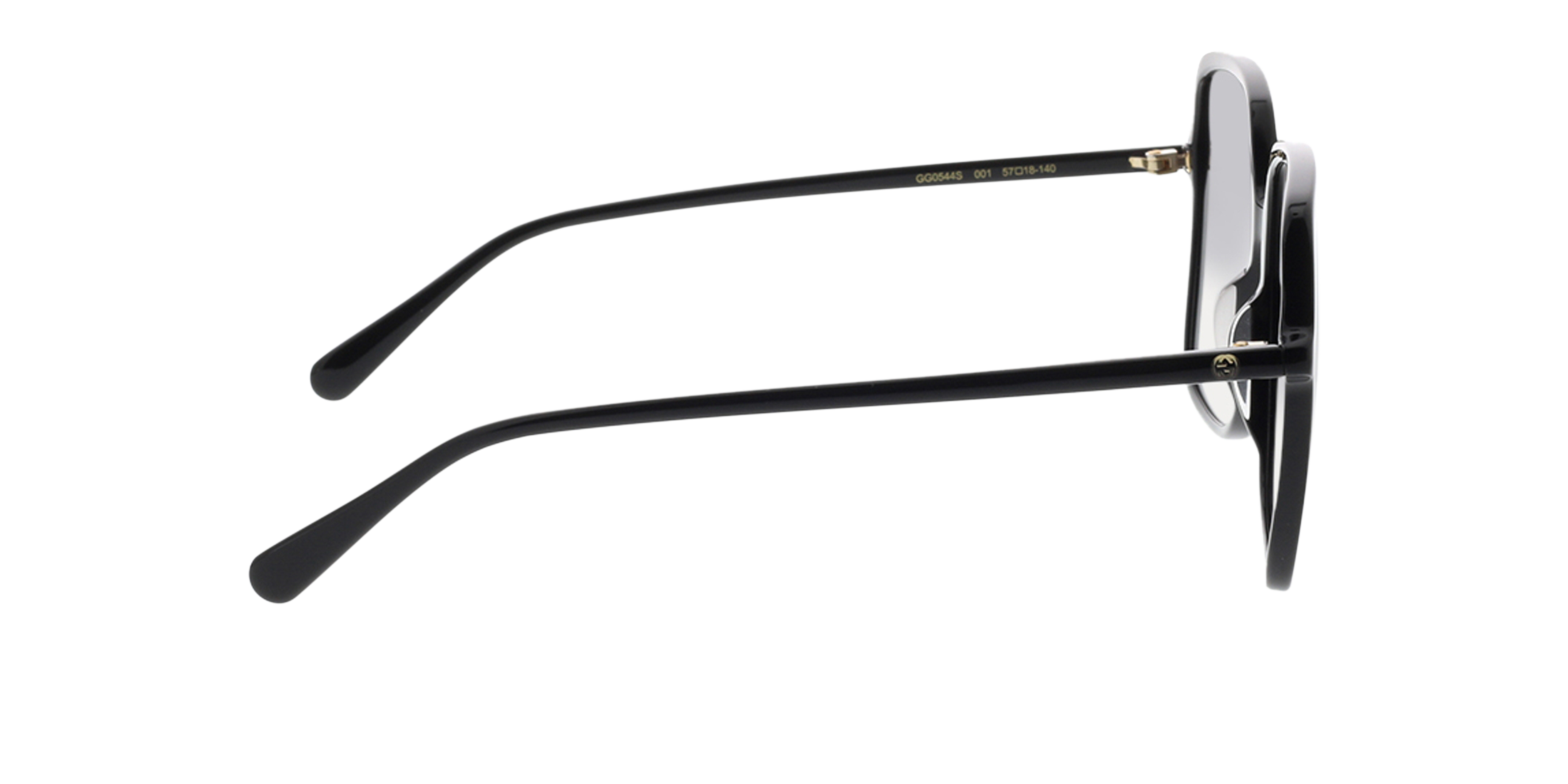 GG80 Schwarz MetallSunglass Frames von B24, Seitenansicht