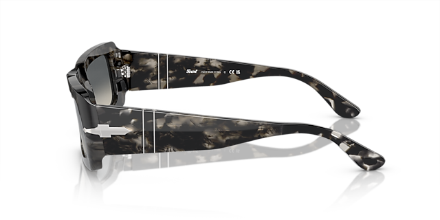 PO3332S Grey Tortoise AcetaatSunglass Frames van B24, Zijaanzicht