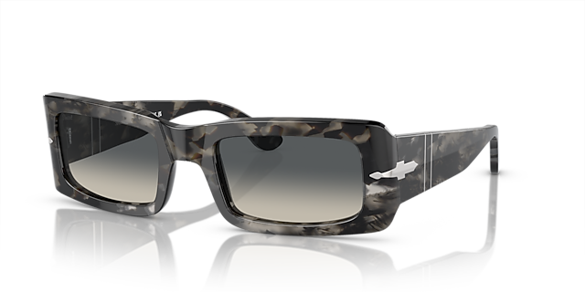PO3332S Grey Tortoise AcetaatSunglass Frames van B24, Hoekweergave