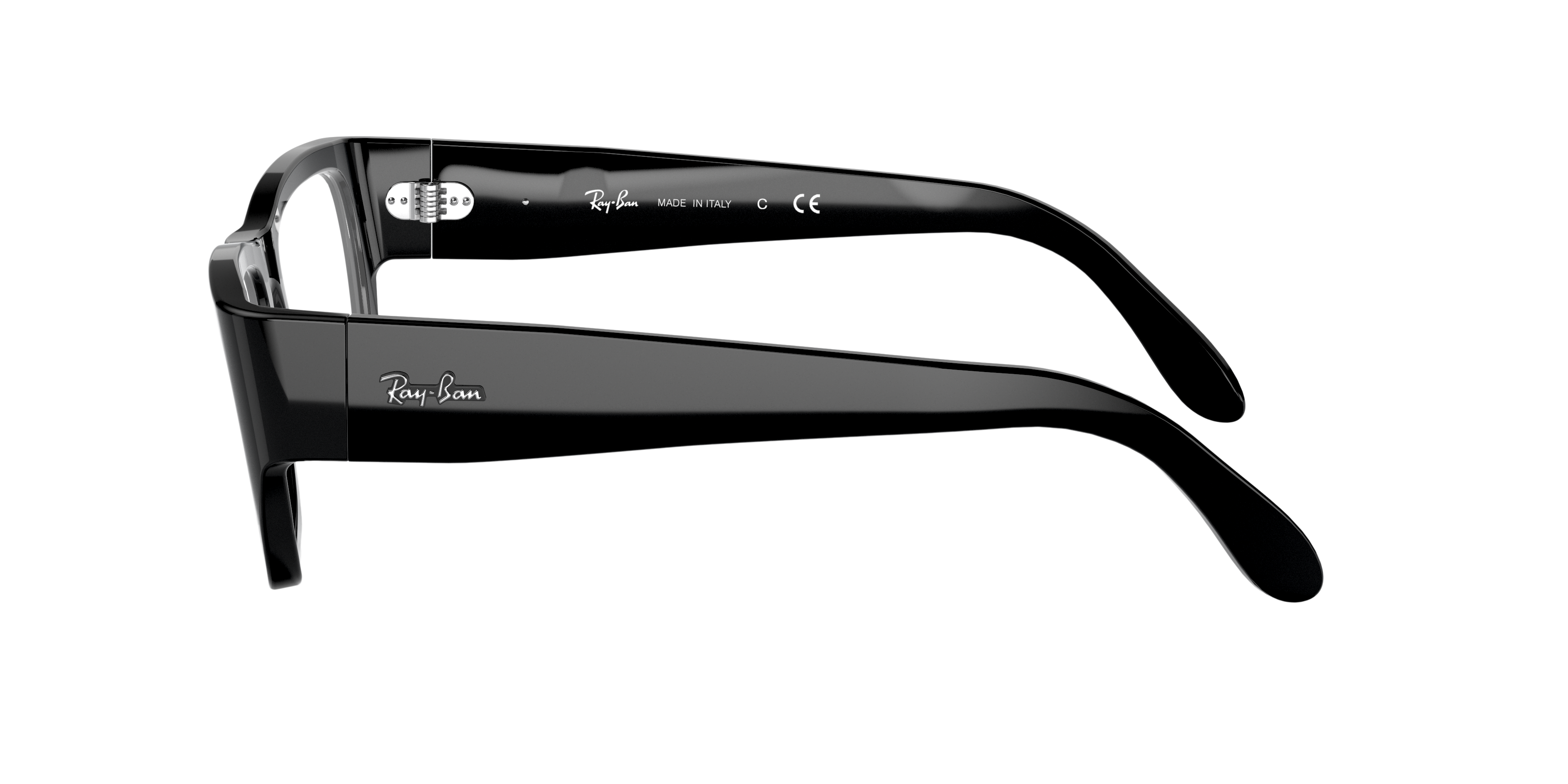 RB5487 Zwart AcetaatEyeglass Frames van B24, Zijaanzicht